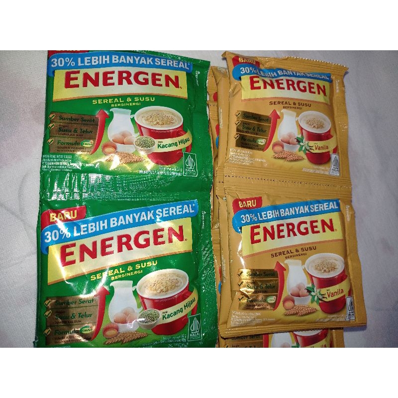 

Energen Sereal & Susu bergizi (1 renteng isi 10 pcs)