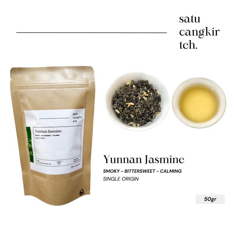 

Satu Cangkir Teh - Yunnan Jasmine (50gr) | HIGH GRADE | Authentic Chinese Tea