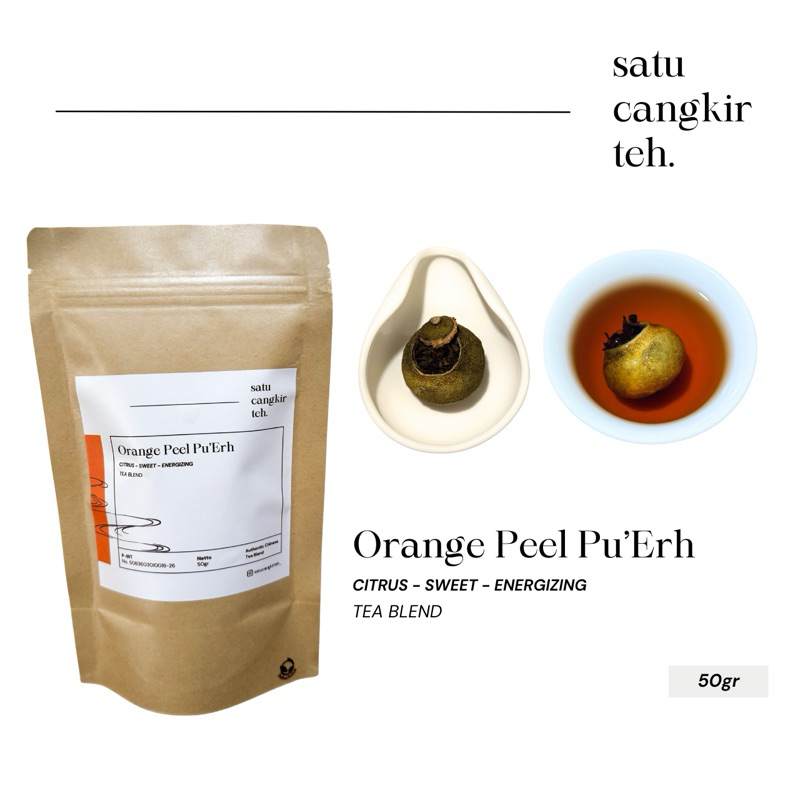 

Satu Cangkir Teh - Orange Peel Pu'Erh (50gr) | HIGH GRADE | Authentic Chinese Tea Blend