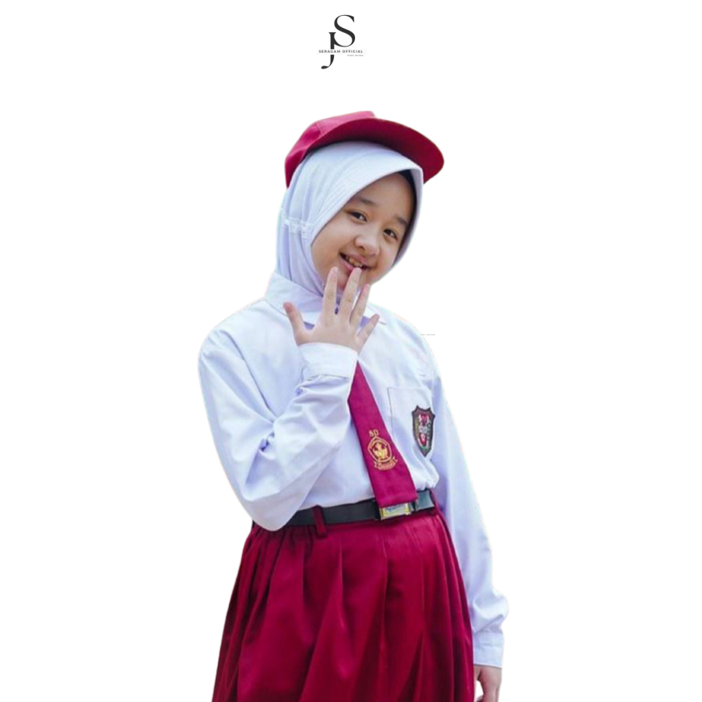 1 Set seragam sekolah sd perempuan - seragam sekolah sd - baju sekolah sd anak perempuan - seragam a
