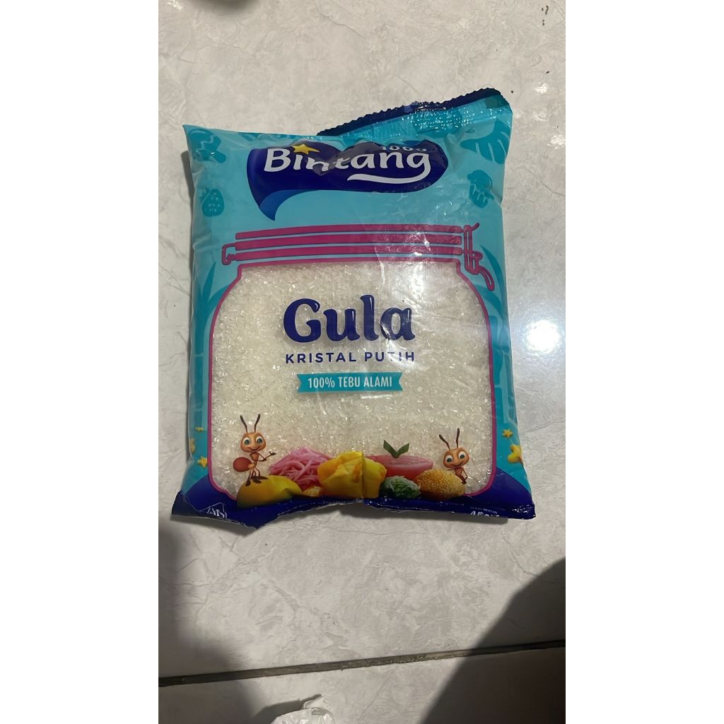 

1Pcs Gula Pasir Bintang Kemasan 450Gr