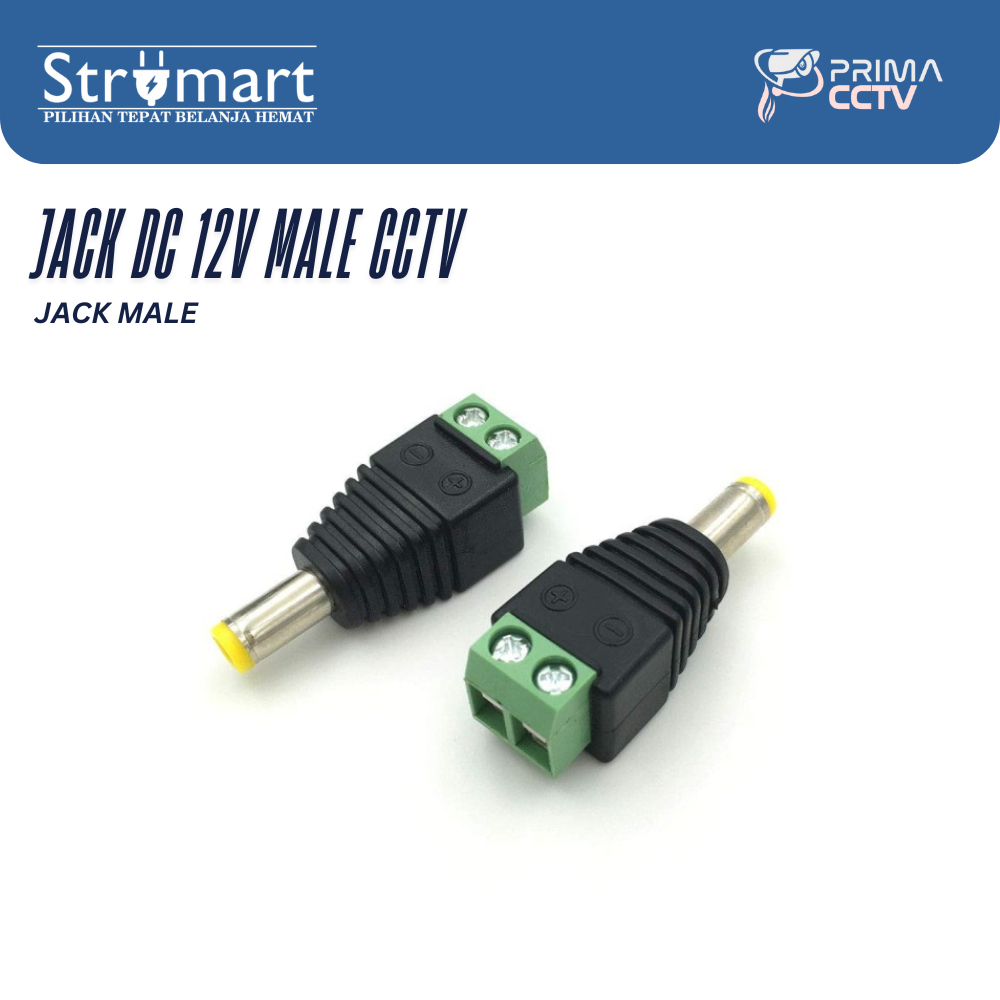 JACK DC 12V MALE CCTV