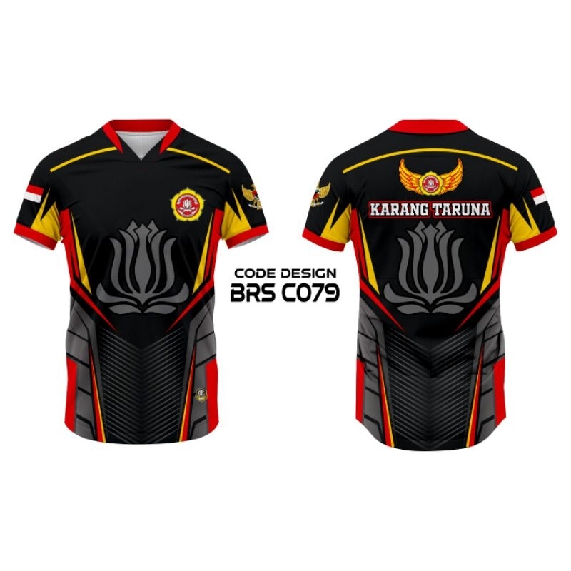 Kaos Jersey Karang Taruna Custom, Free Desain