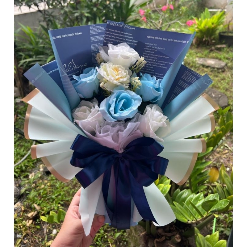 Flower bouquet/buket bunga artificial,buket murah surabaya