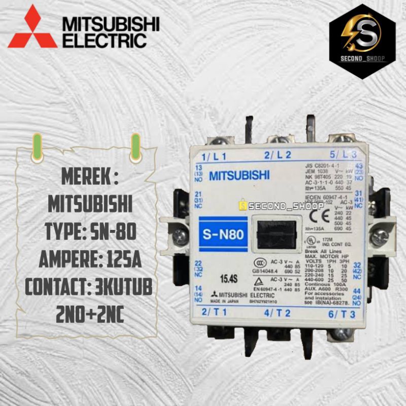 kontaktor Mitsubishi SN-80 / SN-95