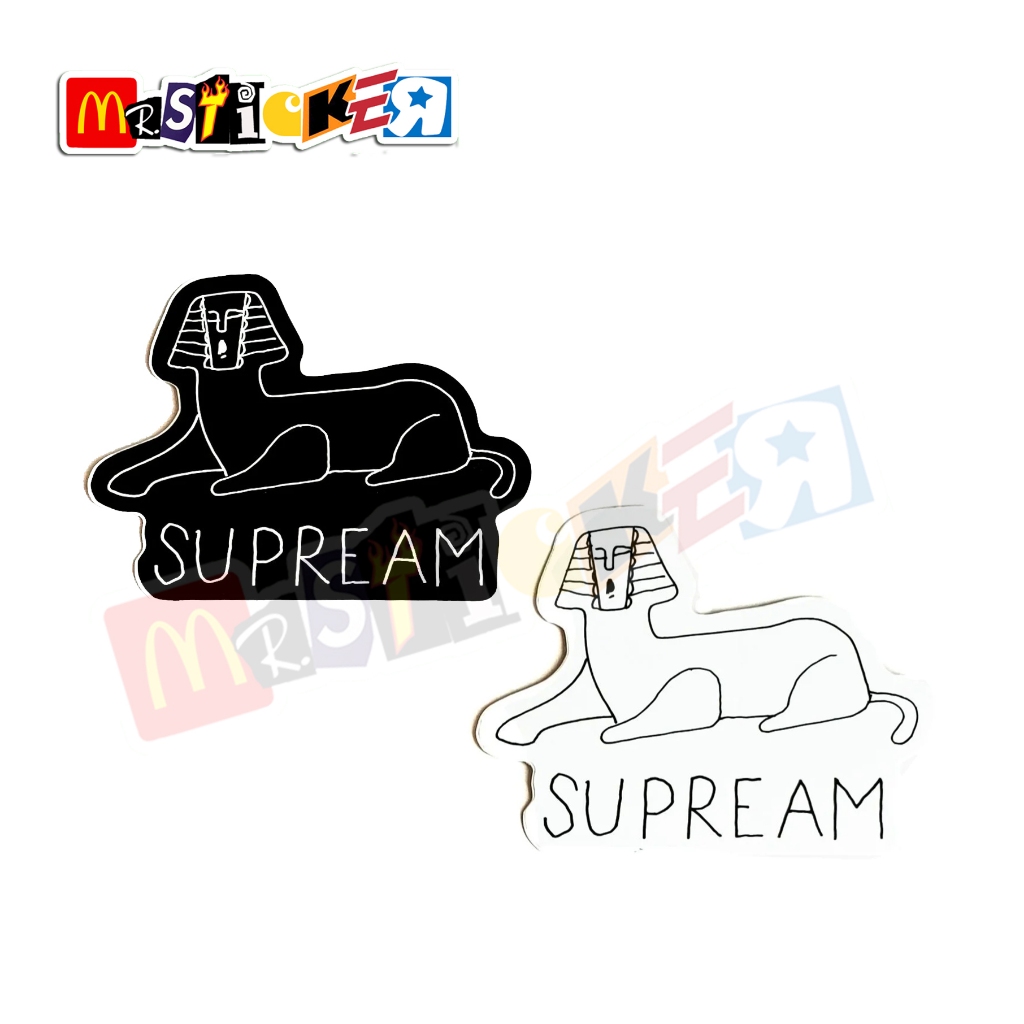 

sticker supreme gonz sphinx graphic logo diecut stiker