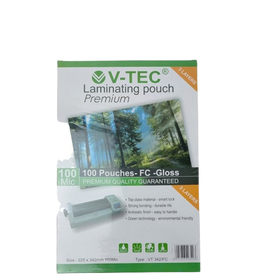 

(1 PACK) PLASTIK LAMINATING V-TEC