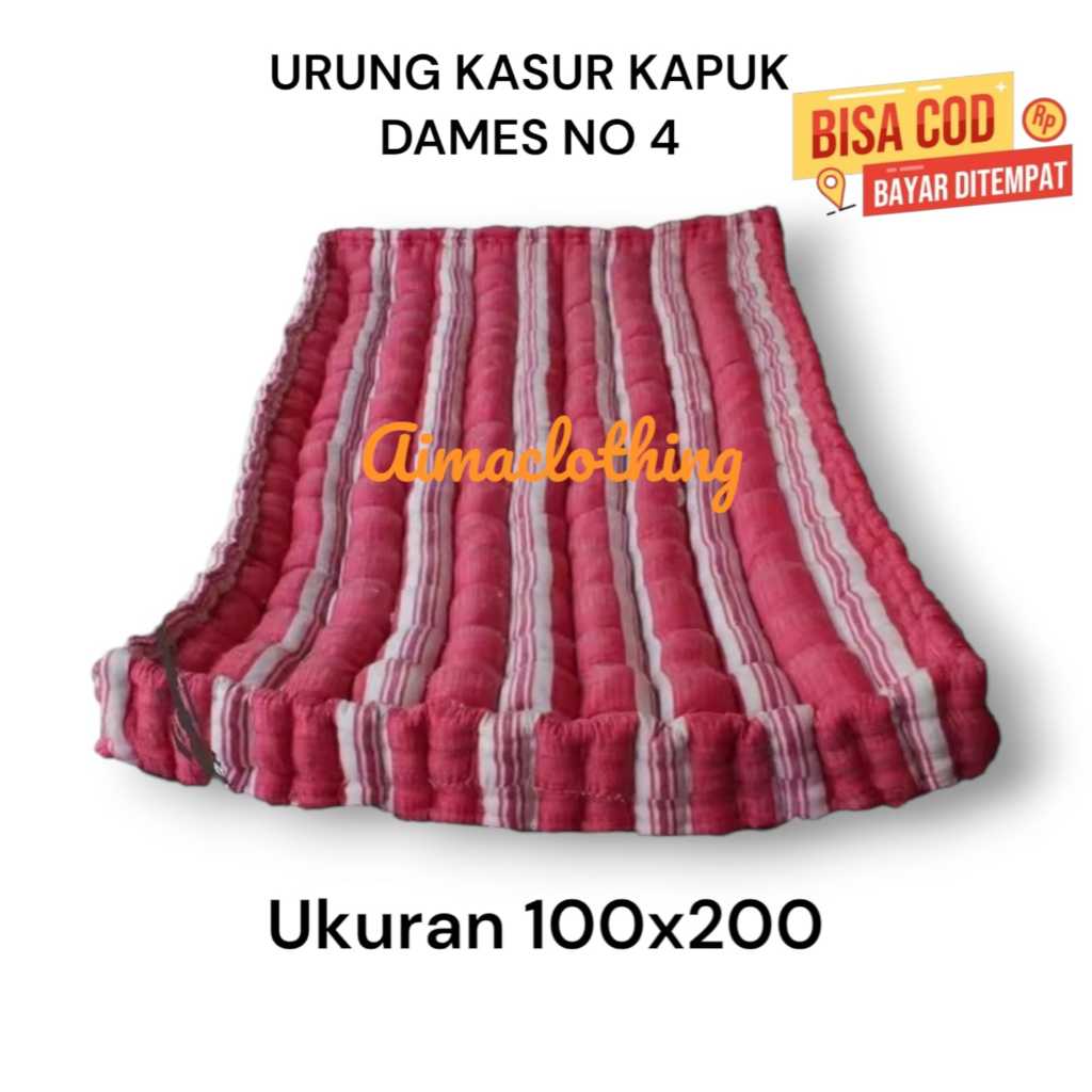 BISA COD URUNG KASUR DAMES NO 4 SINGLE UKURAN 100X200 SARUNG KASUR ISI KAPUK KULIT KASUR KAPUK