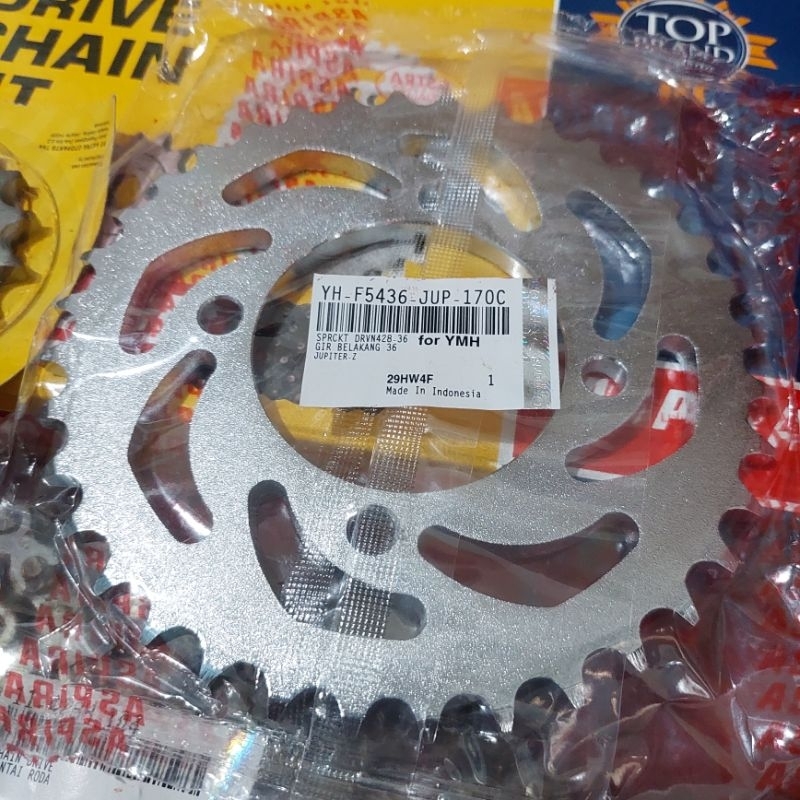 Gear Set Gear Paket Jupiter Z Vega R Lama Asli Original