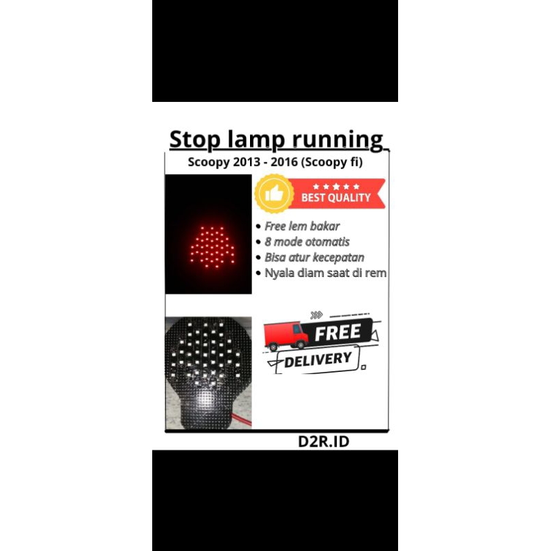 STOPLAMP RUNNING SCOOPY FI ( 2013-2016 )