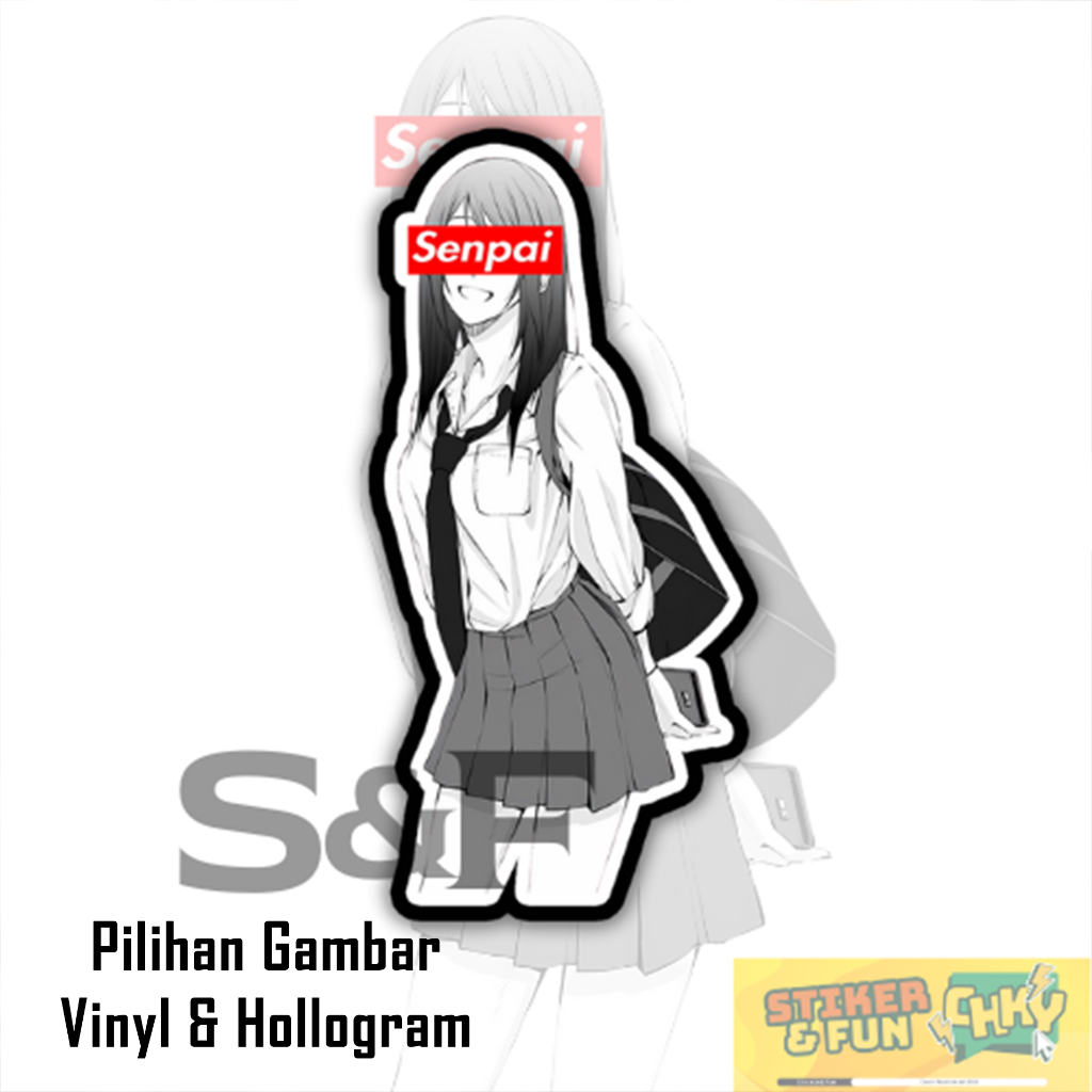 

Stiker Sticker Vinyl/Hollogram Laminasi JAPANESE SCHOOL GIRL SENPAI Vol 27