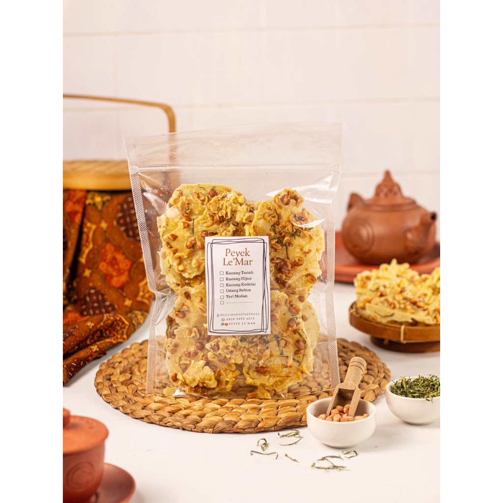 

Peyek Le'Mar - Kacang Tanah (Pouch 150gr)