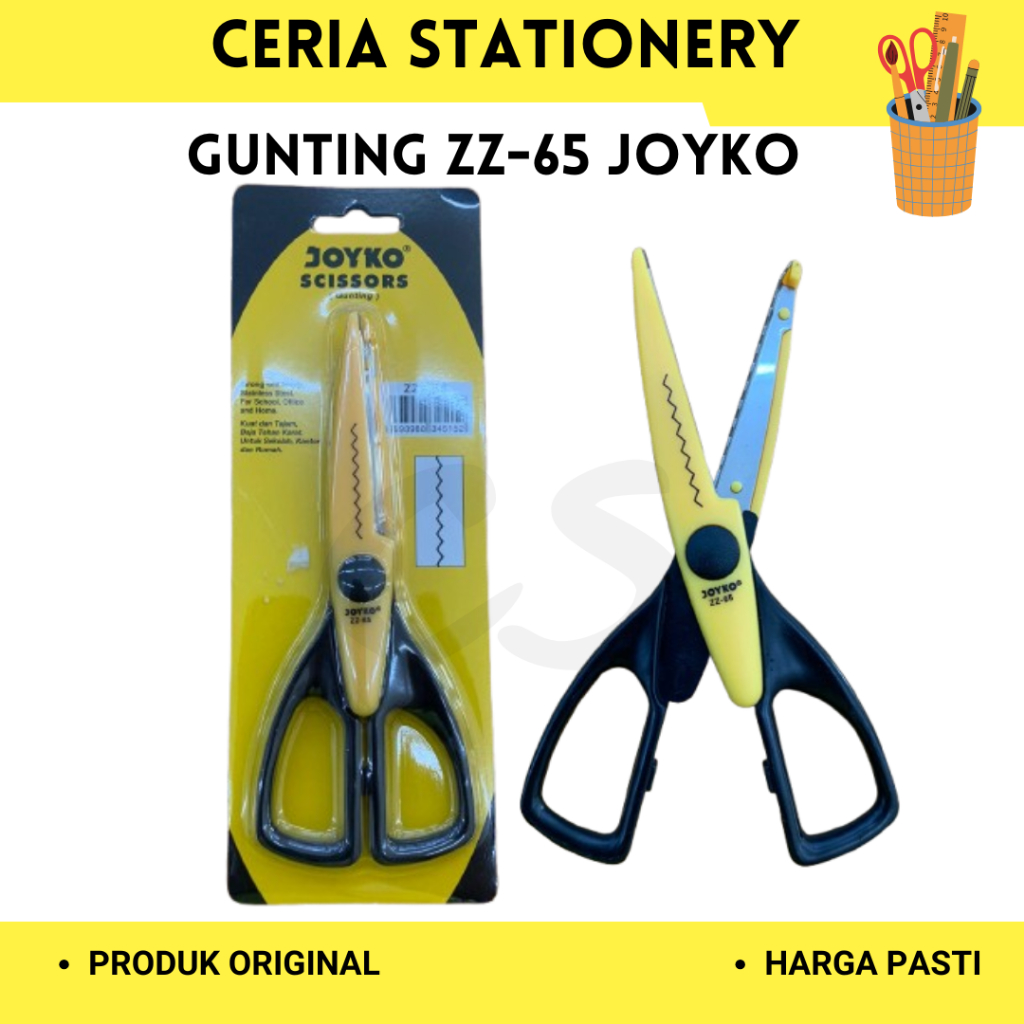 

Gunting / Scissors Joyko ZZ-65 / Gunting Zigzag Zig Zag Art Kreativitas
