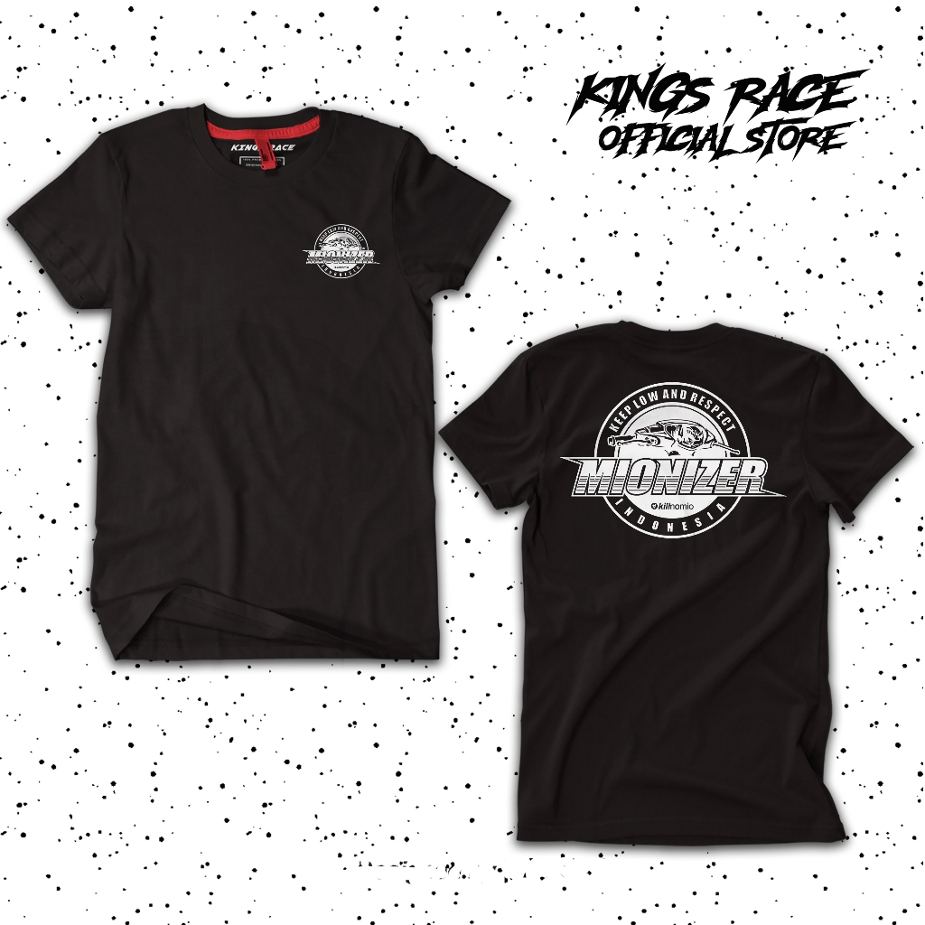 Kaos Mionizer  – Kaos Motor Mio - Desain Keren Biker Yamaha Mio – Bahan Cotton Combed 30s - Kaos Rac