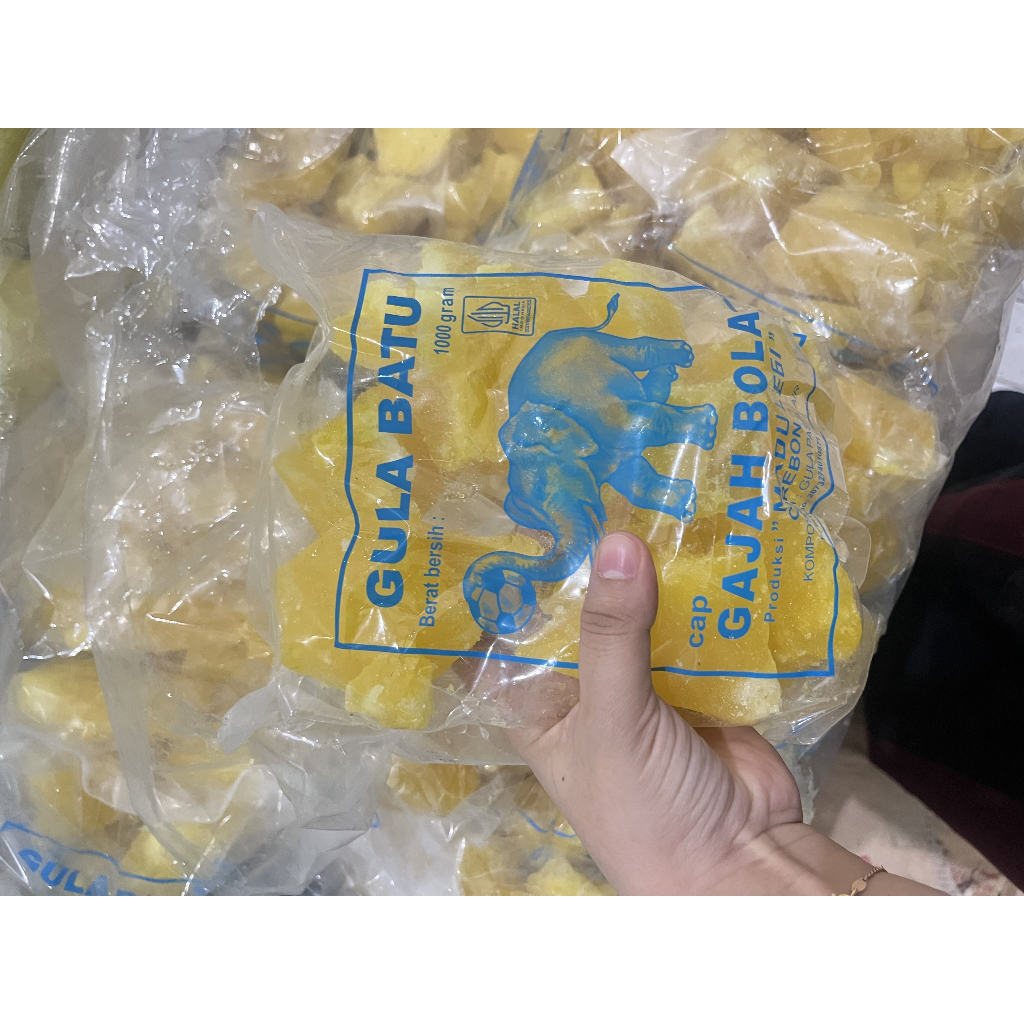 

Gula Batu Cap Gajah Bola Original 1 Kg Kuning