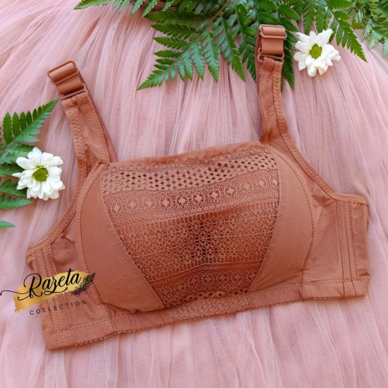 BRA BH WANITA TANPA KAWAT BUSA TIPIS CUP B-C / BH KEMBEN SIZE 36-42