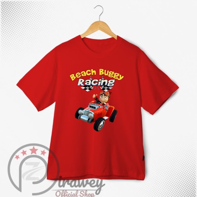 Kaos Anak Beach Buggy Racing – Game Mobil Balap Favorit Anak FREE NAMA – Bahan Adem