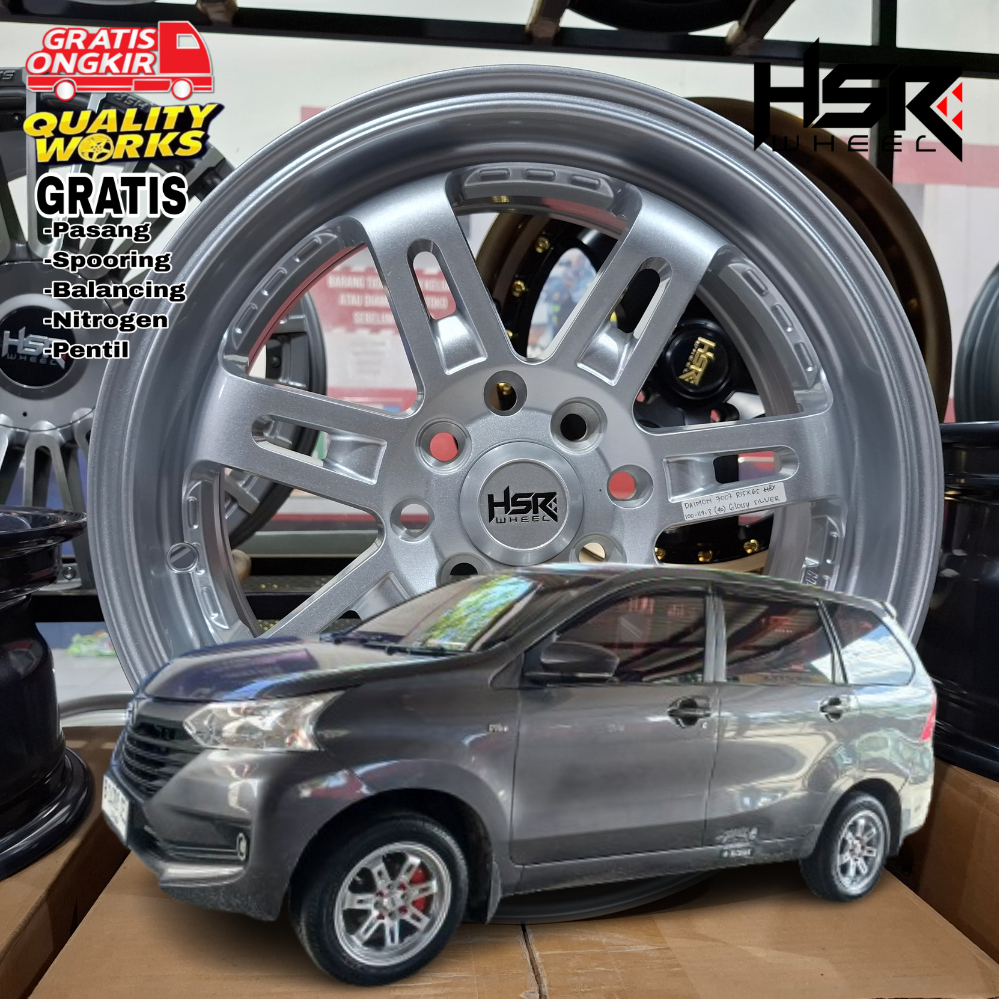 Velg Mobil Daihatsu Xenia Ring 15 Lebar 6,5 Rata Et40 Velg Racing Hsr Daimon