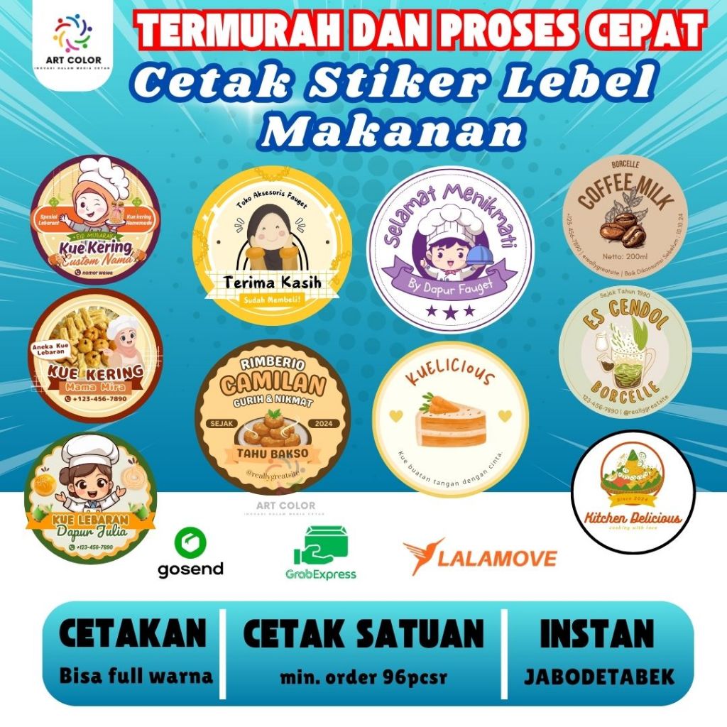 

STICKER LABEL / Stiker Custom / Sticker logo / Sticker Produk / Print Sticker Olshop / STIKER LEBEL 1 HARI JADI