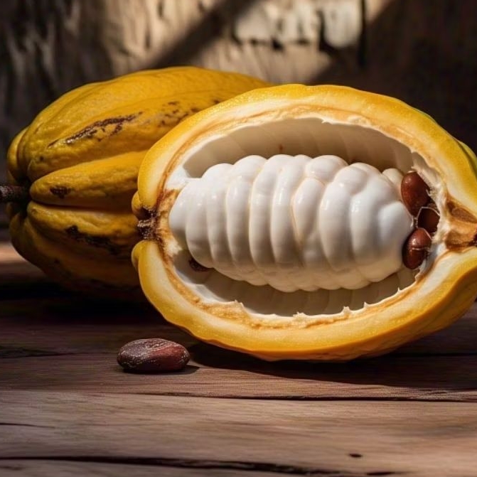 

Buah coklat matang1buah