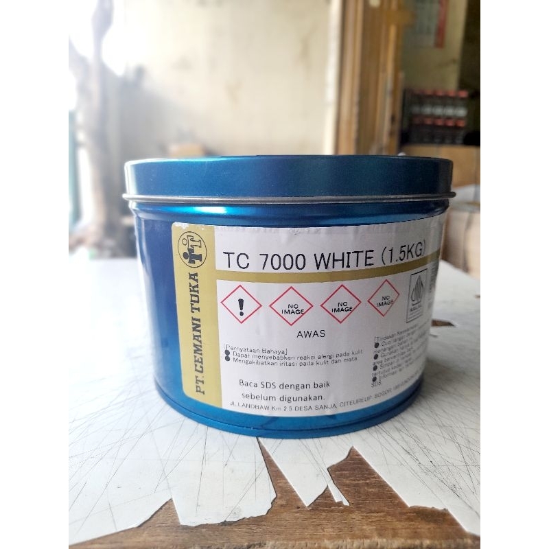 tinta cetak cemani toka, tc 7000 white