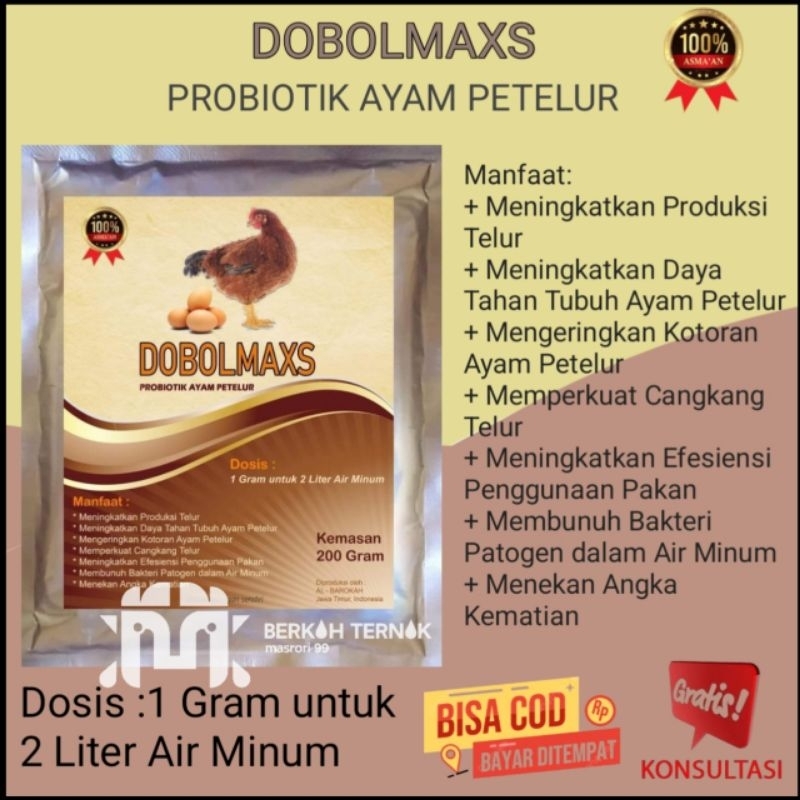 Dobolmaxs probiotik ayam petelur - vitamin ayam petelur - obat ayam petelur