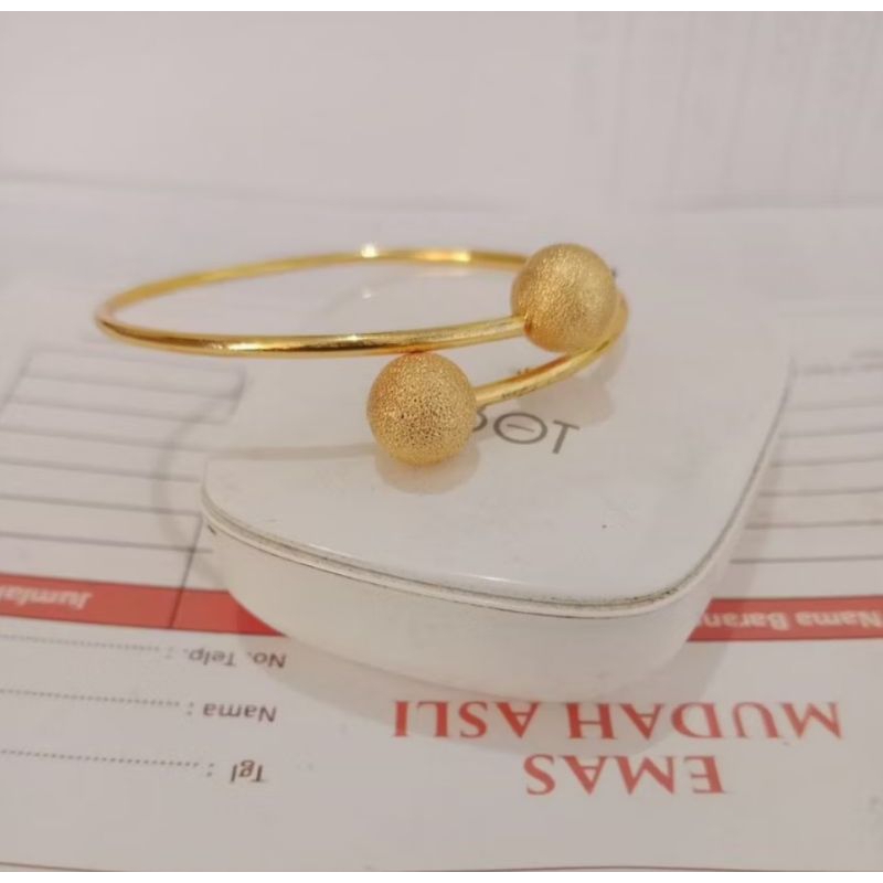 gelang emas mudah 6gr kadar 17.7 free surat