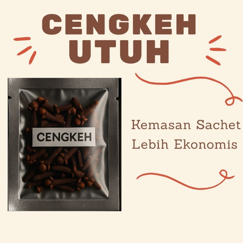 

Cengkeh / Bumbu Rempah / Bumbu Dapur Sachet / Rempah-Rempah Sachet Ekonomis 5 gram / Bumbu Kemasan Sachet