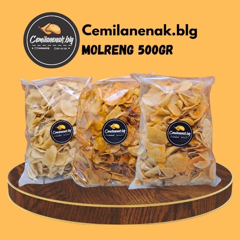 

Molreng 500gr Pedas,original,jagung bakar, Cemilan keripik gurih kriuk enak