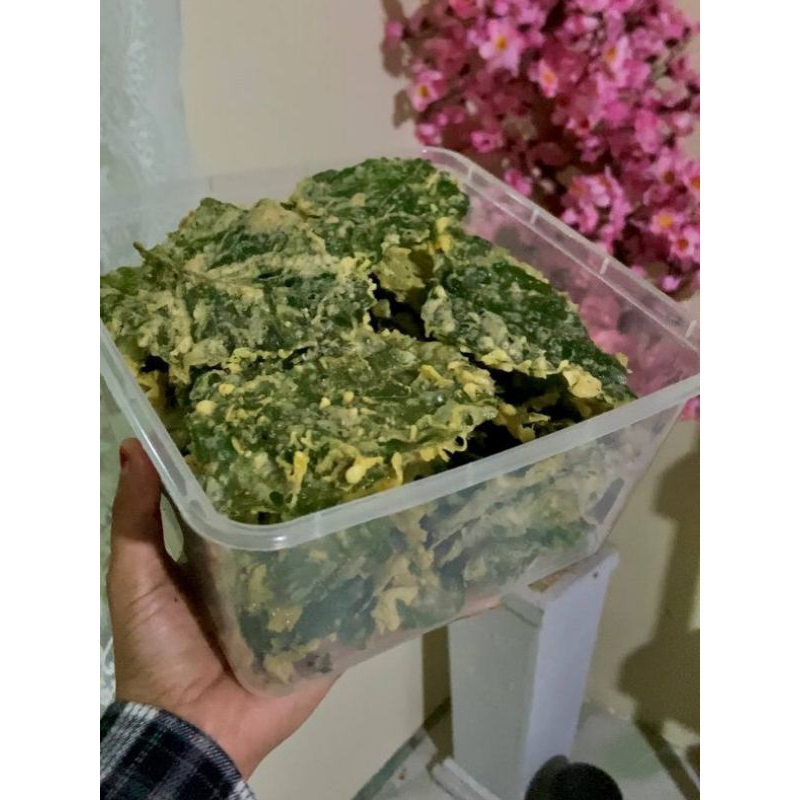 

Keripik Bayam Kriuk Renyah 150gr 300gr