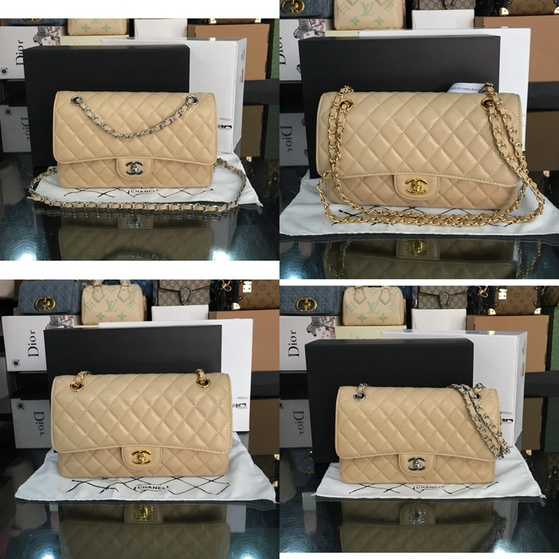 CHA N3L Class1c Flap Bag GHW SHW CF1112 with Box Magnet (Double Box) Ada Seri No - Micro Chip ~ Size