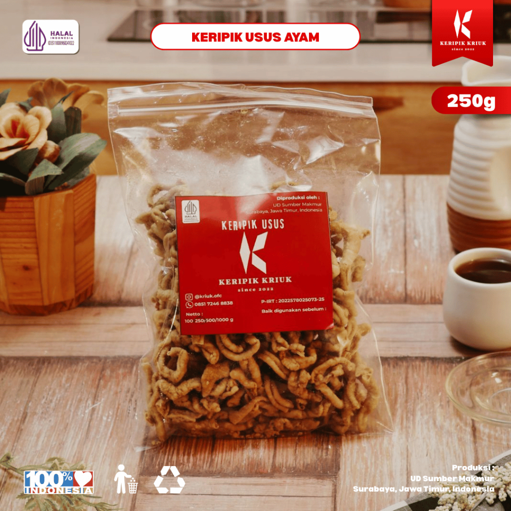 

KERIPIK USUS AYAM KRIUK 250gr