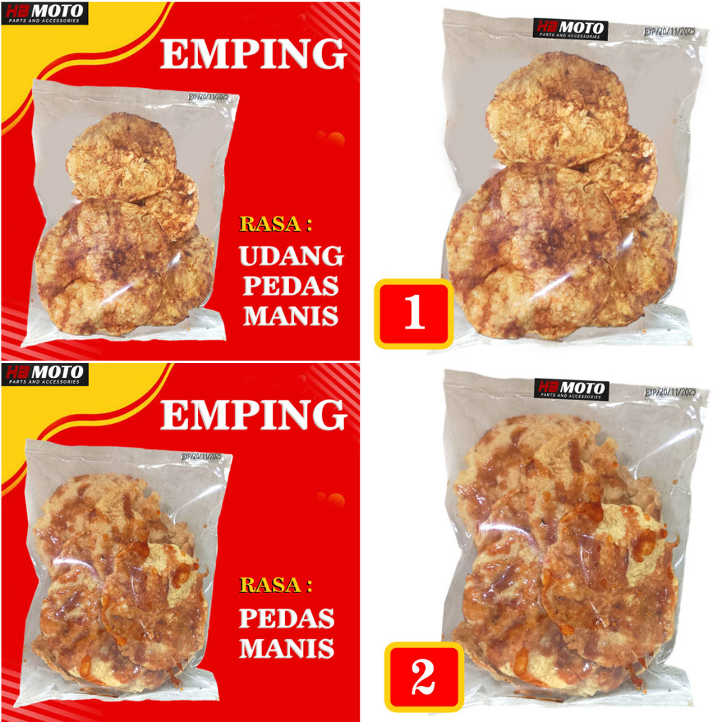 

Emping Pedas Manis/Emping Melinjo pedas manis/Keripik Melinjo 2 Pilihan