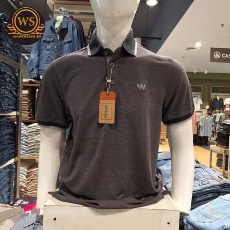 KAOS KERAH PRIA WATCHOUT ORIGINAL WK500900023 GREY