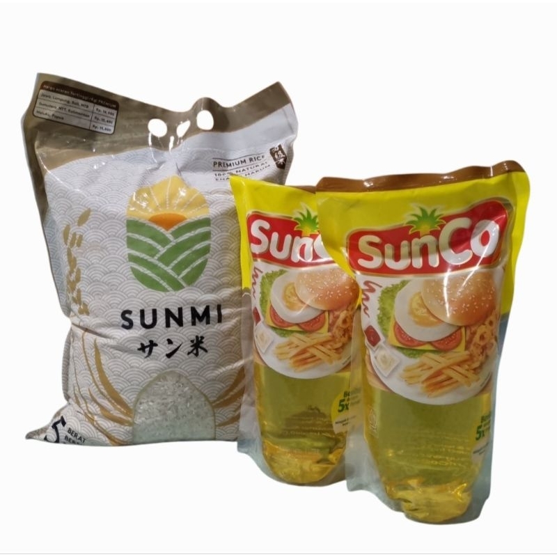 

Beras Sunmi 5kg + Minyak Sunco 2lt