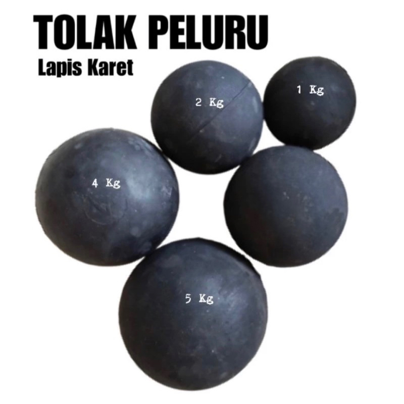 TOLAK PELURU BESI LAPIS KARET BERAT 3 KG || tolak peluru besi lapis karet 3 KG KILOGRAM olahraga atl