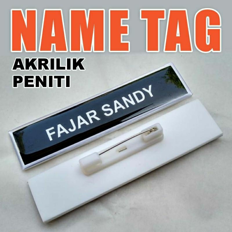 

Nametag Akrilik Peniti
