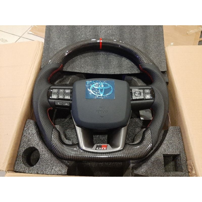 Steeing Wheel Carbon Fortuner Hylux Innova - Stir Carbon Fortuner Innova Reborn Hylux Real Carbon