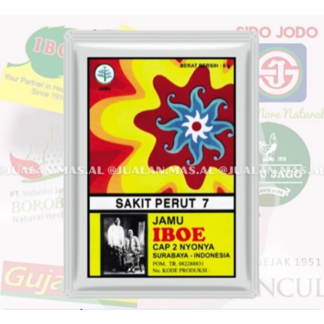 

IBOE - JAMU SAKIT PERUT (ISI 10 SACHET) / Membantu meredakan sakit perut dan melancarkan buang air besar