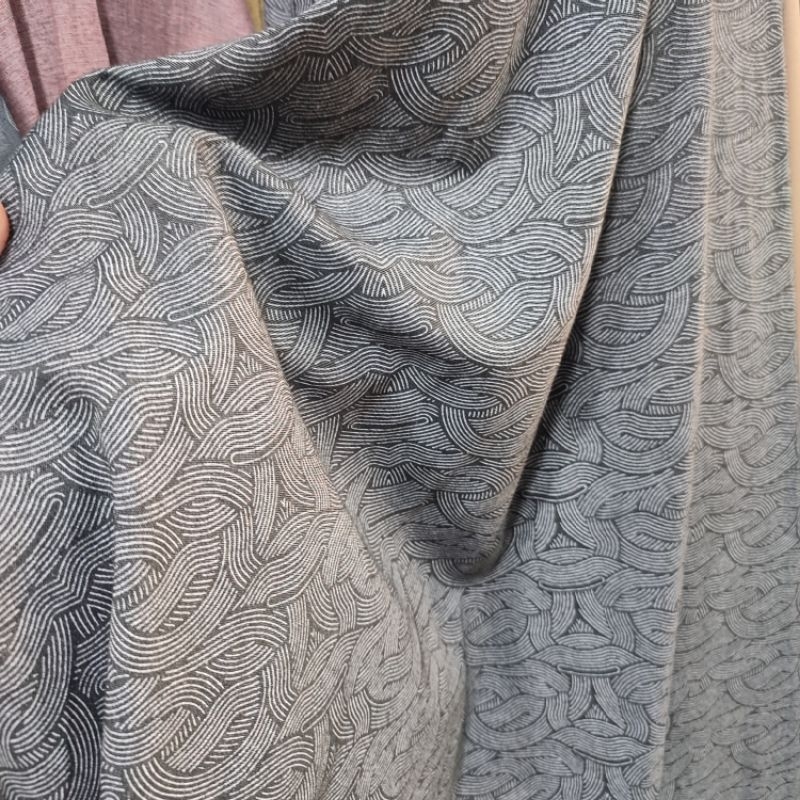 Kain cotton linen - Bahan Kain katun linen premium - Kain linen motif  - Kain katun motif - Kain kat
