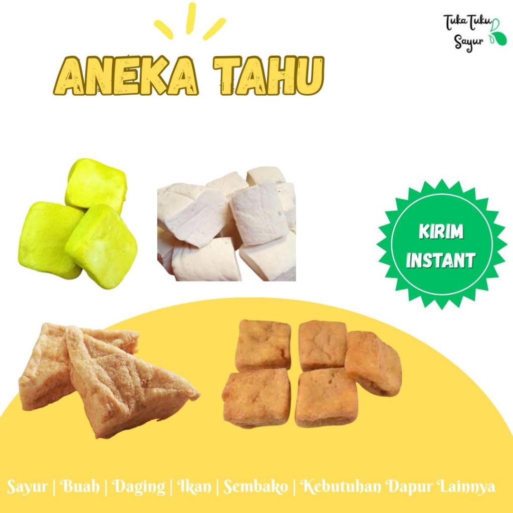 

ANEKA TAHU / TAHU KUNING / TAHU PONG / TAHU COKLAT / TAHU PUTIH - TukaTuku Sayur