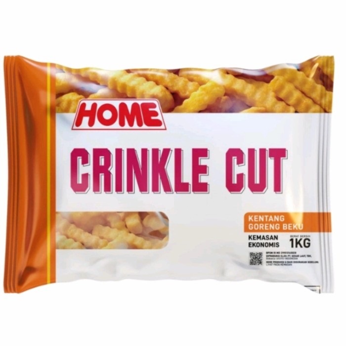 

Home French Fries Crinkle Cut 1000 gr - Kentang Goreng Beku Bergerigi 1 Kg