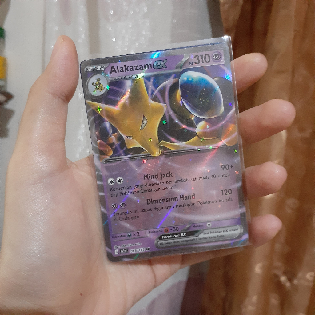 Alakazam EX SV2A 065/165 RR Pokemon TCG Indonesia Trading Card Game