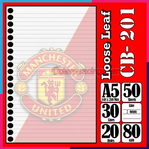 

Loose Leef Leaf A5 Isi 50 Lembar Klub Bola Sepak Bola Arsenal Barca real Madrid Mu Machester United Juventus Persib Persija Logo Binder Karakter Polos Buku Anak Sekolah Kuliah refil Refill Vol-01