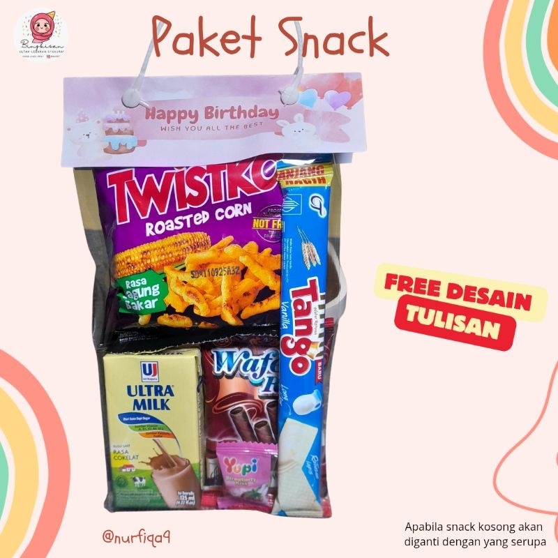 

PAKET SNACK ULANG TAHUN /SYUKURAN / BINGKISAN CUSTOM