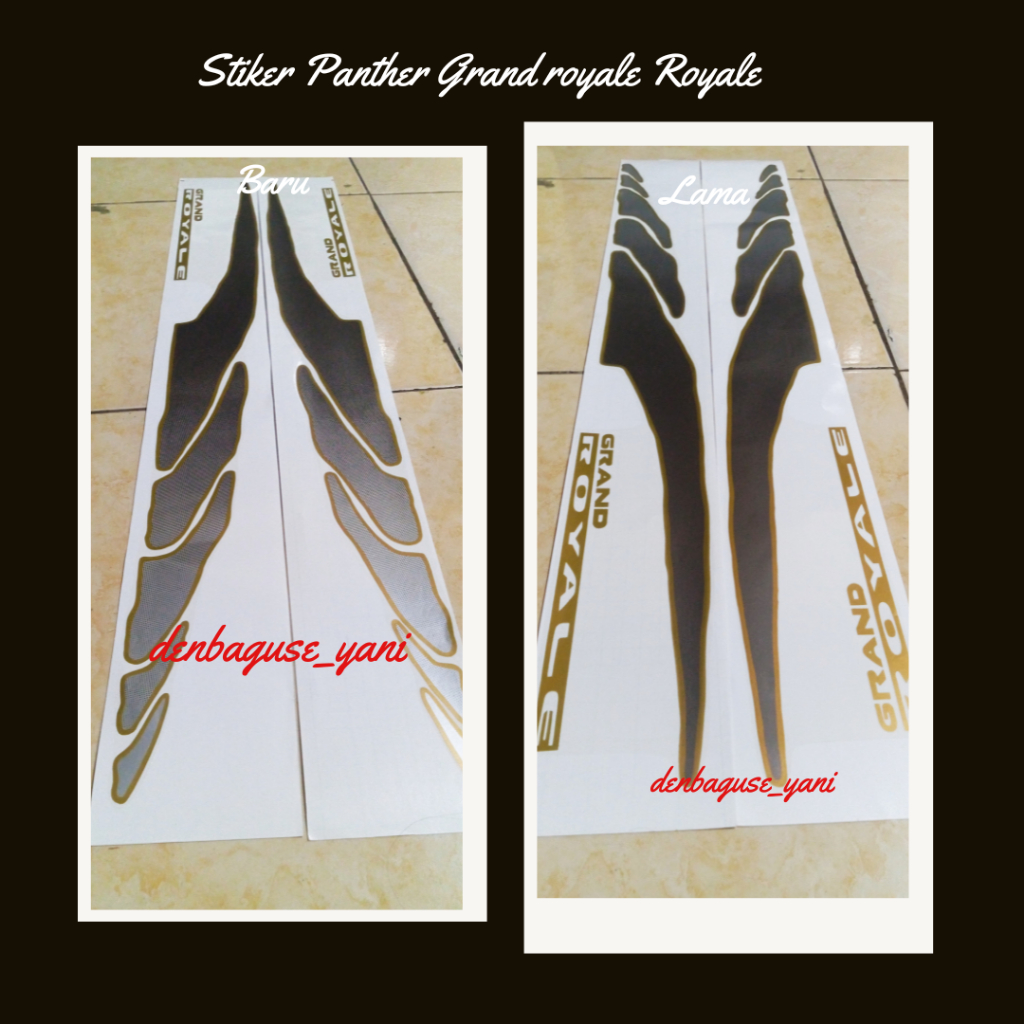 Stiker Panther Grand royale Royal / Stiker isuzu Panther royale / stiker mobil panther