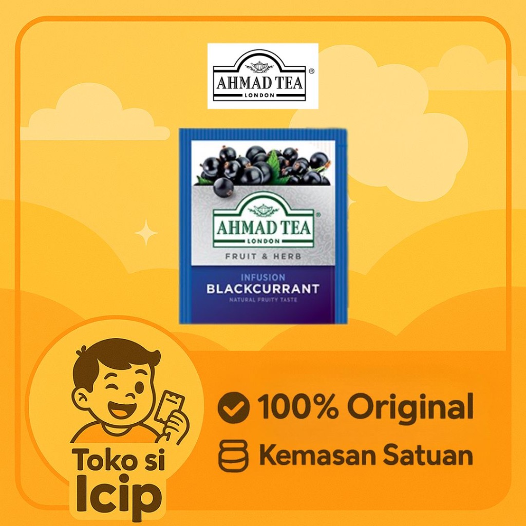 

[Sachet] Ahmad Tea Infusion Blackcurrant 100% Natural Eceran Original