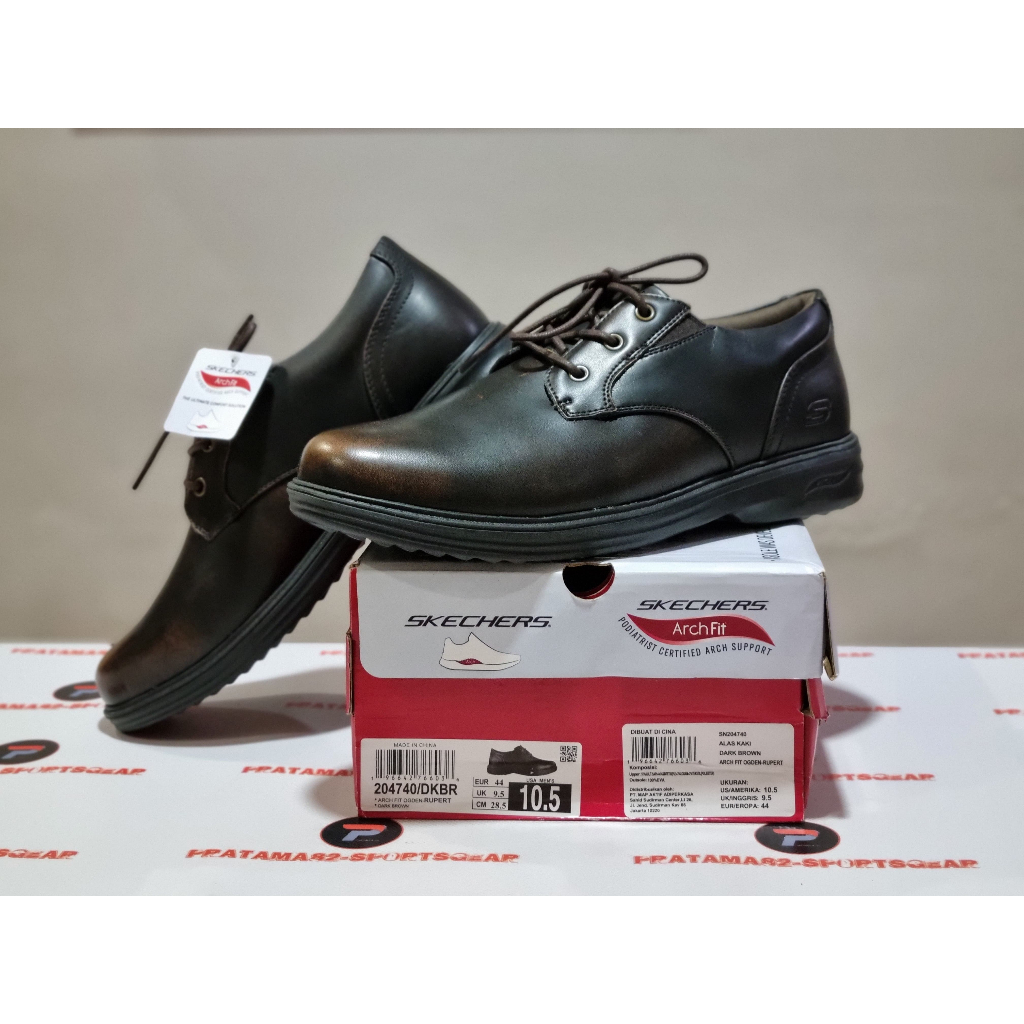 SIZE 46 ( 30 CM ) - ORIGINAL ASLI SKECHERS USA ARCH FIT OGDEN RUPERT SEPATU FORMAL KERJA KANTOR PANT