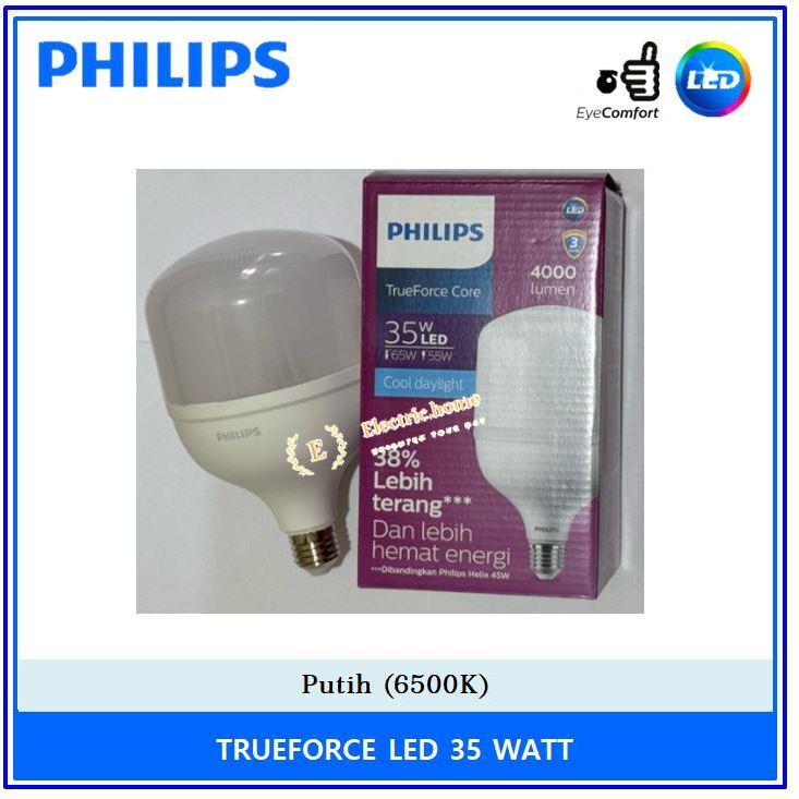 PHILIPS LAMPU TRUEFORCE LED MYCARE 35W 35 WATT (PENGGANTI 40W) PUTIH LED 35 WATT 35WATT PHILIPS