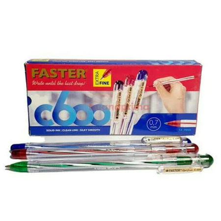 

Pulpen Faster C600 Black - 0,7 mm (1 Pcs)